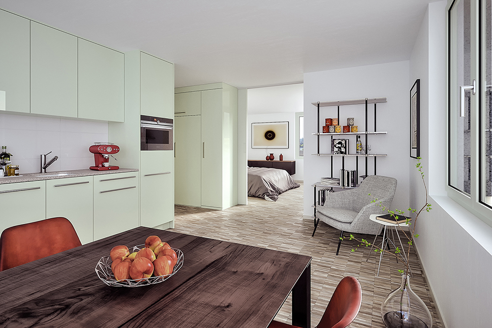 Visualisierung Innenbereich Bleichenstrasse